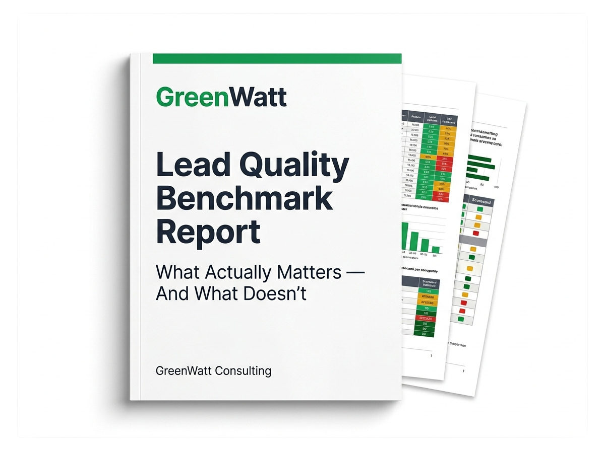 Lead Quality Benchmark Report — GreenWatt Consulting